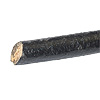 ~97cm Rundlederband 1mm schwarz glänzend
