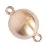 1 Stk. Magnetschließe aus Edelstahl rund 12mm Rosegold mattiert