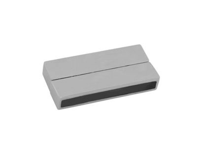 flache Magnetschließe für Armbänder platinfarbig, Bild 1
