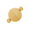 Magnetschließe rund 10mm, Edelstahl, gold
