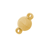 Edelstahl Magnetschliesse rund 6mm glänzend, gold