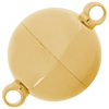 Magnetschließe rund 18mm, Edelstahl, gold