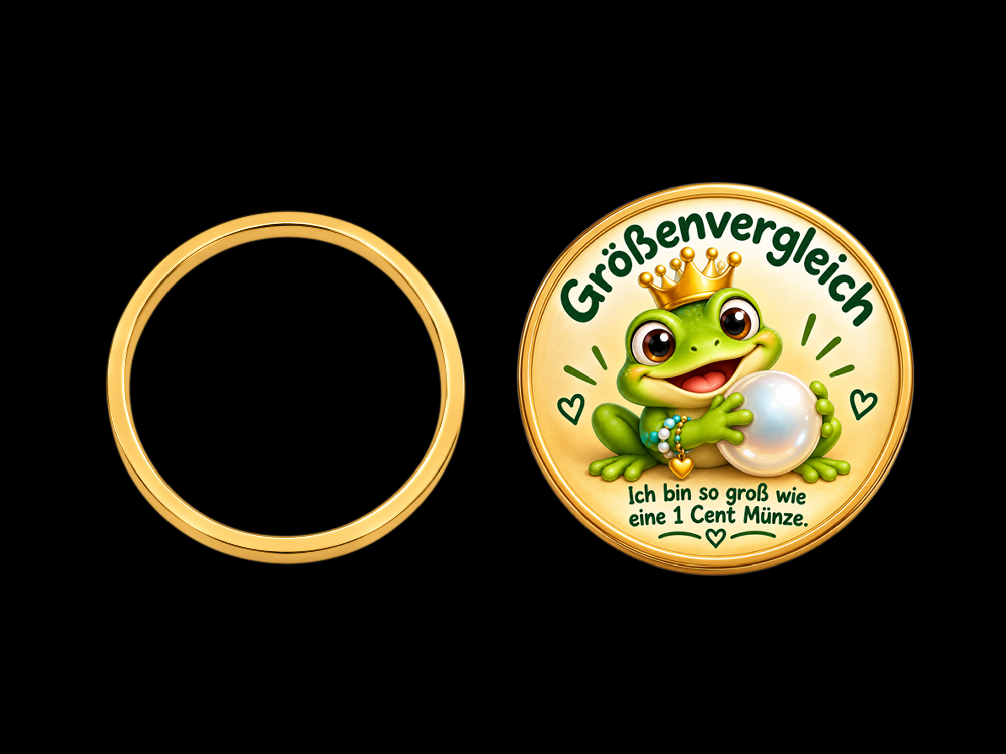 goldene Metallrahmen Fassungen, Basisrahmen, Ringe 14mm - Gr