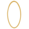 8 Stk. Metallelemente oval ~15x30mm, Messing, gold