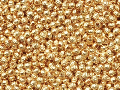 kleine kürbisförmige Metallzwischenteile 3mm