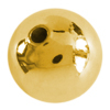 6 Stück Messingperlen rund 16mm gold