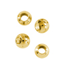 17,5 Gramm (~200 Stk.) Messingperlen rund 4mm gold
