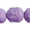1 Strang (~40cm) Hämatit Buddha Perlen, ~8x7mm - Hellviolett gefärbt