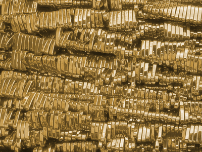 goldene Quarter-TILA Perlen aus Hämatit