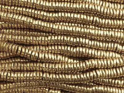 kleine, goldene HiShi Scheiben aus Hämatit Perlen, Zwischent