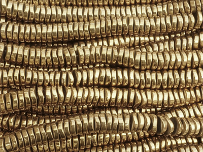goldene HiShi Scheiben aus Hämatit Perlen, Zwischenteile