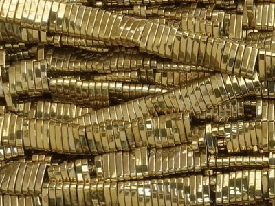 goldene Quarter-TILA Perlen aus Hämatit
