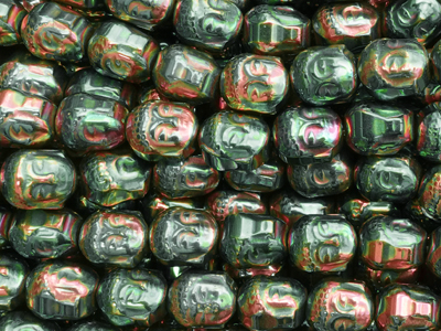 grüne Buddha Perlen aus Hämatit
