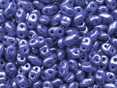 Königsblaue Matubo Mini Duo Perlen