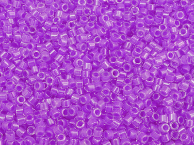 neonviolette Miyuki Delica Perlen Größe 10/0 Farbe DBM2035