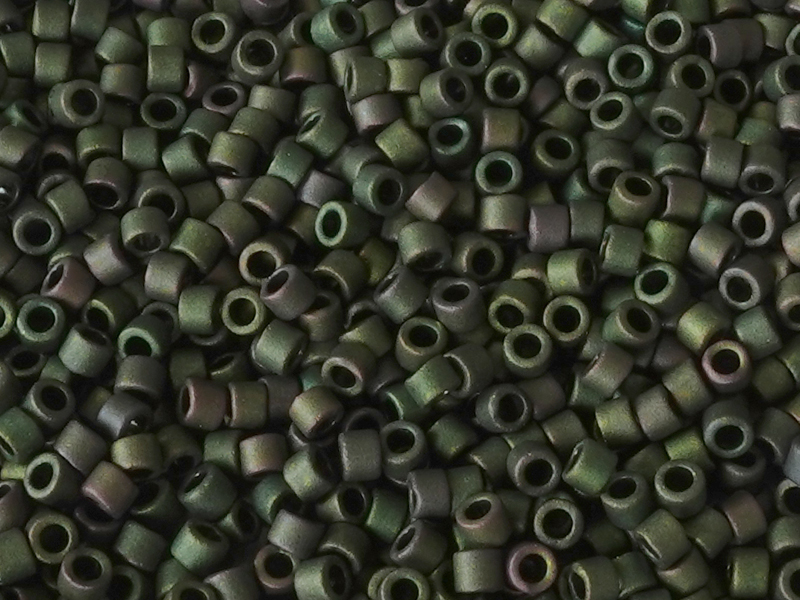 MIYUKI Delica Perlen 11/0 Farbe: DB327 dunkles Lodengrün