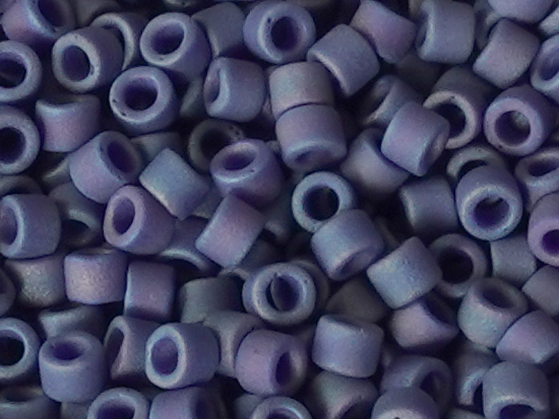 Miyuki Delica Perlen Größe 11/0 Farbe: DB2319 blau - Nahaufn
