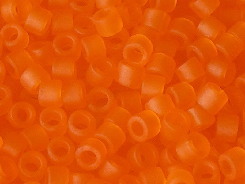 MIYUKI Delica Perlen 11/0 Farbe: DB744 orange - Nahaufnahme