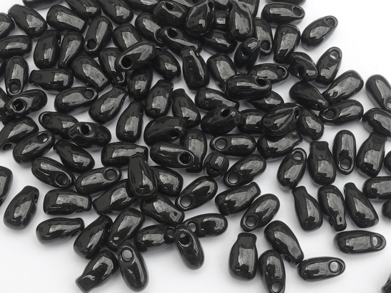 Miyuki Long Drop Tropfen Perlen Farbe 401 Schwarz