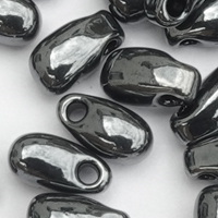 10g Miyuki Long Drop Beads 3x5,5mm Farbe 451 Hämatit