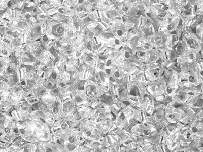 Miyuki Magatama Farbe: 1 Kristall mit Silbereinzug