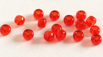 rote Miyuki Rocailles Saatperlen Größe 11/0 (2mm) Farbe 140