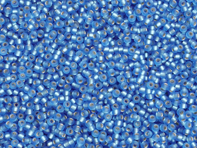 matte blaue Miyuki Rocailles Saatperlen Größe 11/0 (2mm) Far