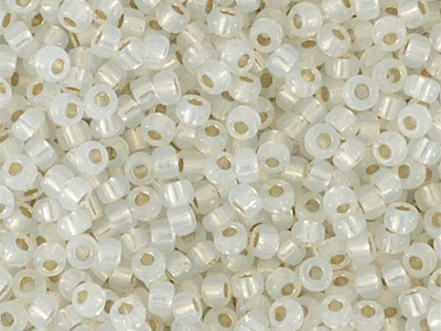 Miyuki Rocailles Saatperlen Größe 11/0 (2mm) Farbe 551 weiß 