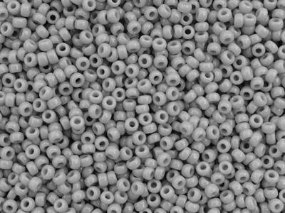 graue Miyuki Rocailles Saatperlen Größe 11/0 (2mm) Farbe 498