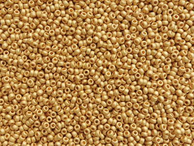 goldene matte Miyuki Rocailles Saatperlen Größe 11/0 (2mm) F