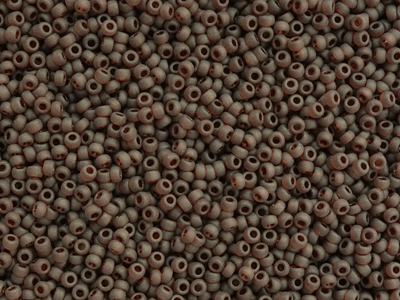matte braune Miyuki Rocailles Saatperlen Größe 11/0 (2mm) Fa