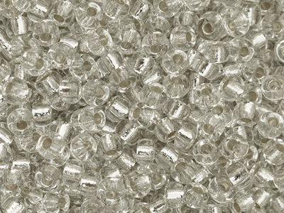 Miyuki Rocailles Saatperlen Größe 6/0 (4mm) Farbe 131S Krist