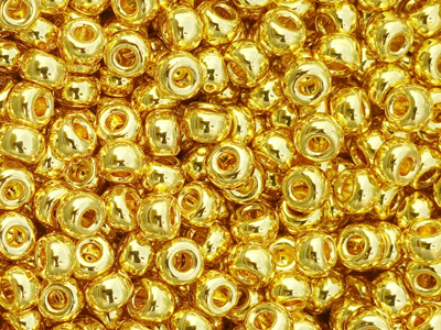 Miyuki Rocailles Saatperlen Größe 6/0 (4mm) Farbe: 191L echt