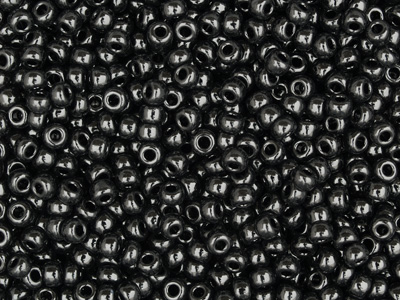 Miyuki Rocailles Saatperlen Größe 9/0 Farbe: 401 schwarz