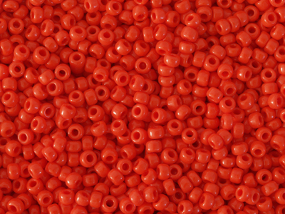 Miyuki Rocailles Saatperlen Größe 9/0 Farbe: 407 rot