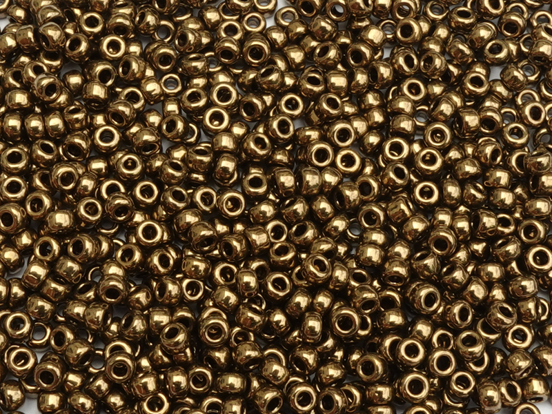Miyuki Rocailles Saatperlen Größe 11/0 (2mm) Farbe: 457 bron