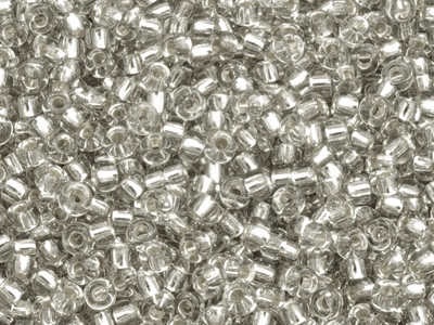 Miyuki Rocailles Saatperlen Größe 11/0 (2mm) Farbe 2433 Crys