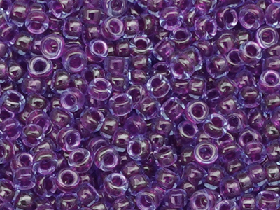 violette Miyuki Rocailles Saatperlen 15/0 Farbe 352 - Nahauf