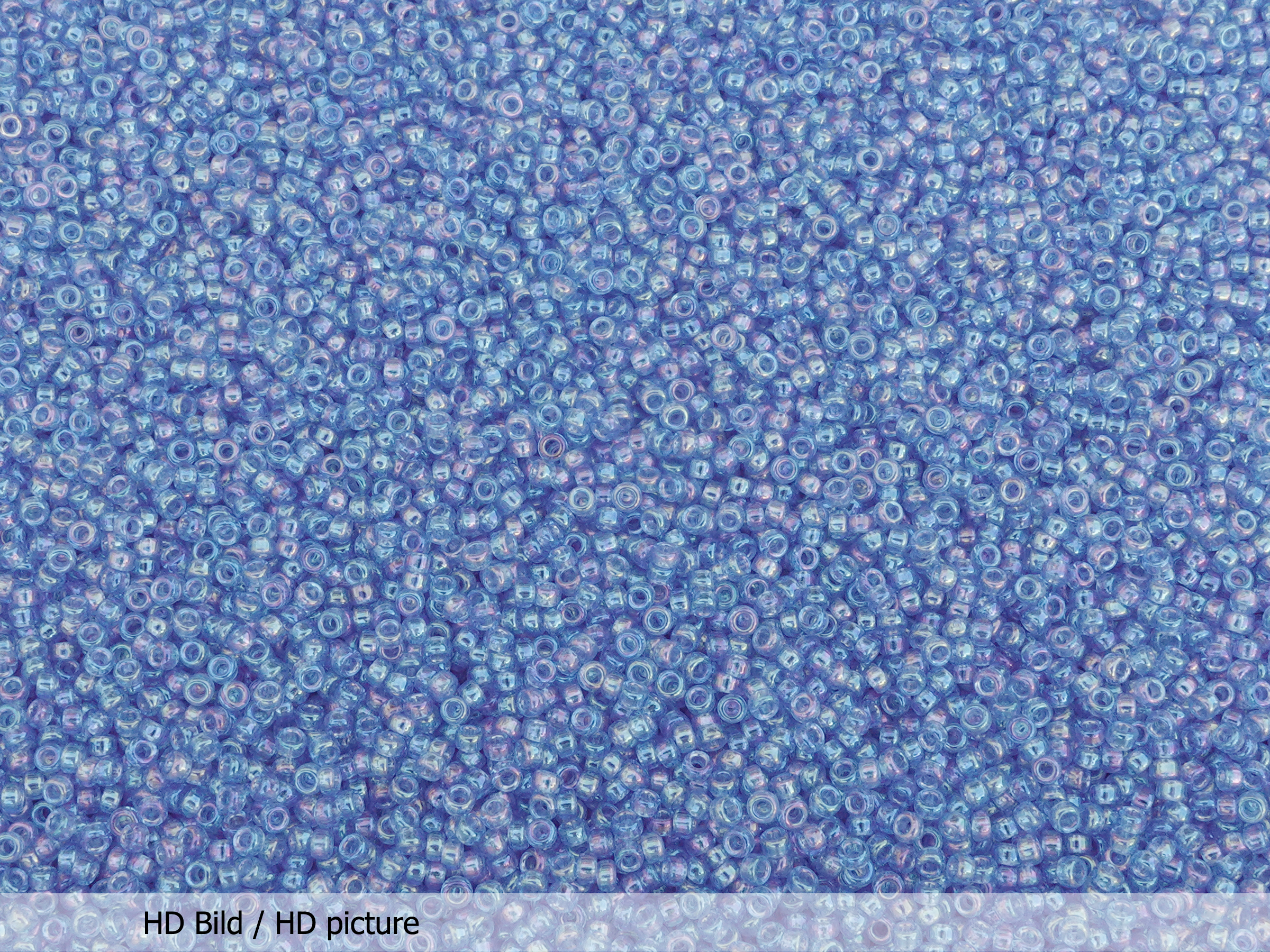 blaue Miyuki Rocailles Saatperlen 15/0 Farbe 261 - HD Bild