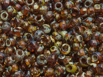 braune Miyuki Rocailles Saatperlen Größe 8/0 (3mm) Farbe: 45