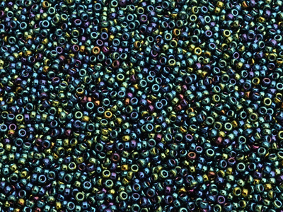 Miyuki Rocailles Saatperlen 15/0 Farbe 452 Metallicblau