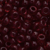 10g. Miyuki Rocailles Perlen 15/0 (~1,5mm) Farbe 2410 Dunkelrot transparent