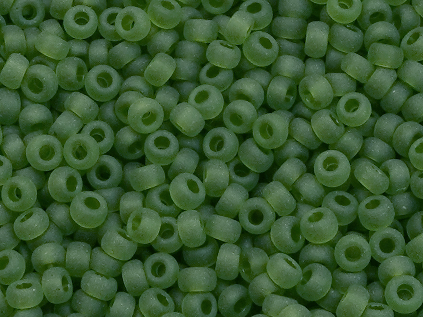 olivegrüne matte Miyuki Rocailles Saatperlen Größe 11/0 (2mm