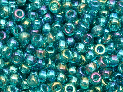grüne Miyuki Rocailles Saatperlen Größe 11/0 (2mm) Farbe 245