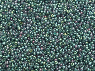 grüne Miyuki Rocailles Saatperlen Größe 11/0 (2mm) Farbe 307