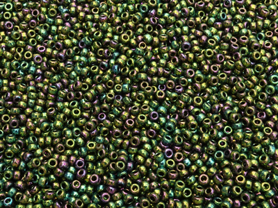 Miyuki Rocailles Saatperlen Größe 11/0 (2mm) Farbe 465 Metal