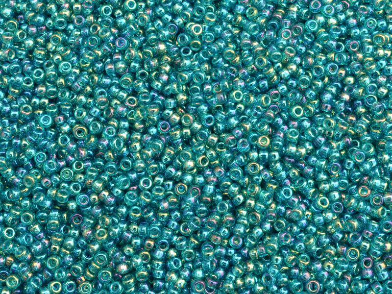 grüne Miyuki Rocailles Saatperlen 15/0 Farbe 2458