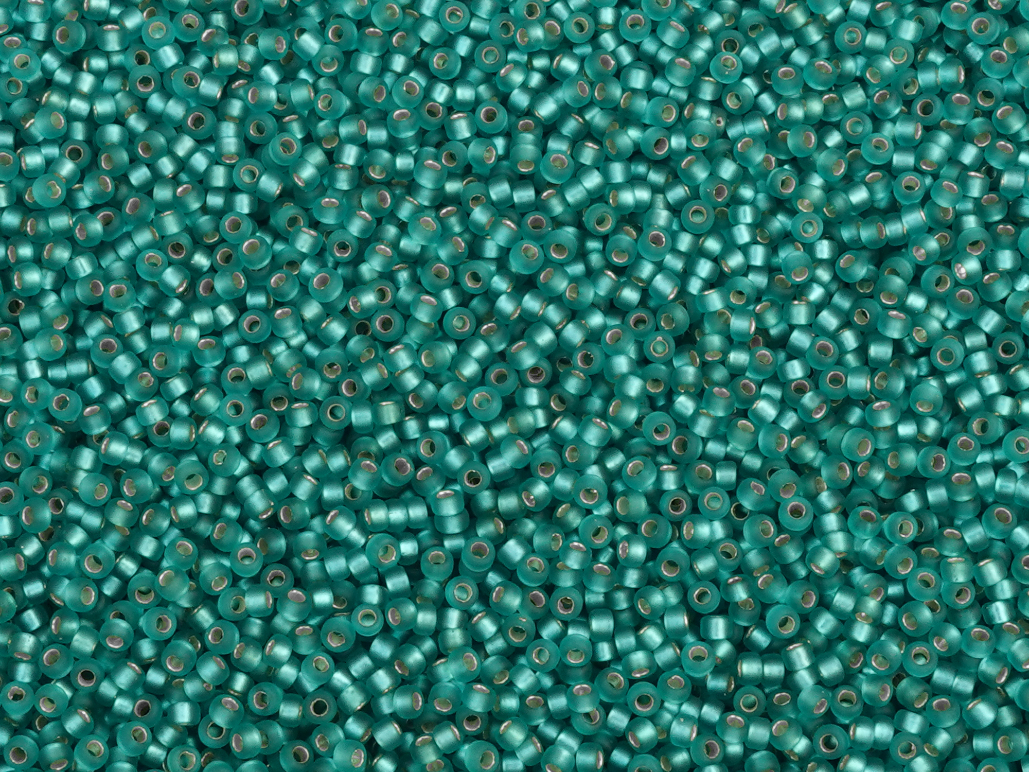 türkiese matte Miyuki Rocailles Perlen Größe 15/0 Farbe 2425