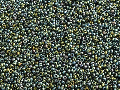 Miyuki Rocailles Saatperlen 15/0 Farbe 456 Metallicblau