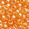 10g. Miyuki Rocailles Perlen 11/0 (~2mm) Farbe 165 - Orange mit Luster